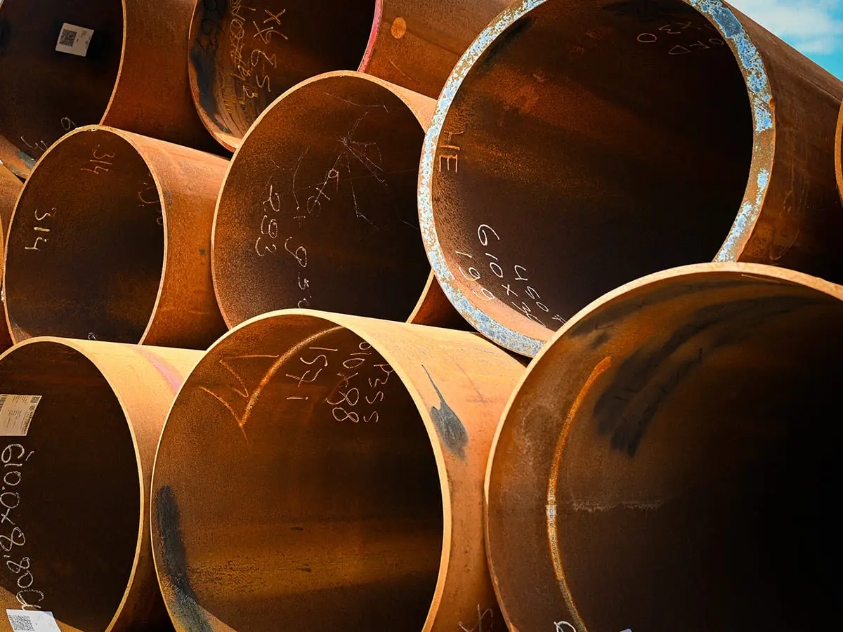 IJzeren buizen 610 millimeter