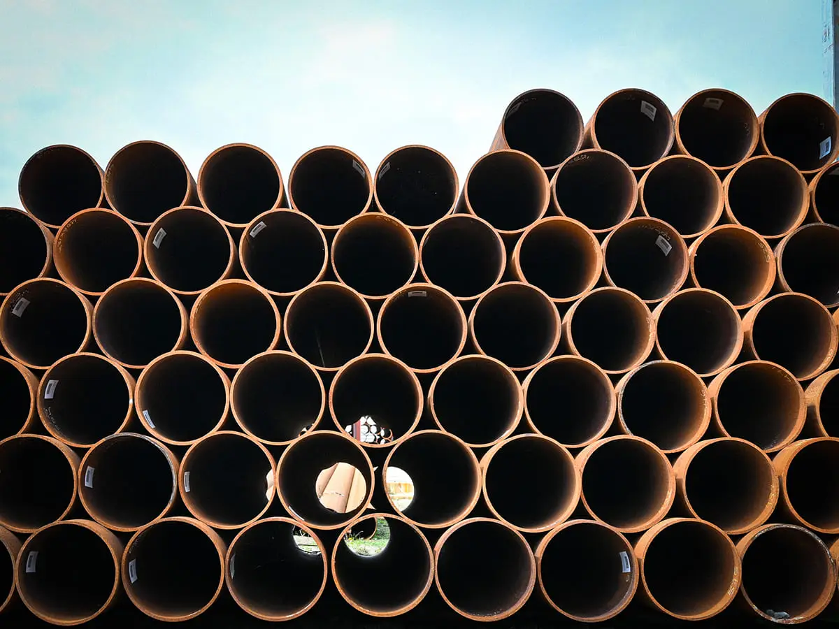 IJzeren buizen Ø 400 millimeter