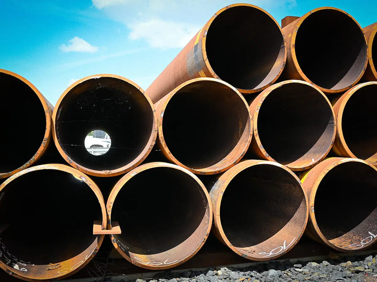 IJzeren buizen Ø 800 millimeter